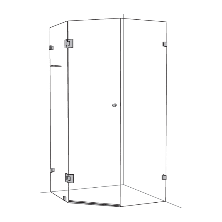 Splay Diamond Corner – Chrome