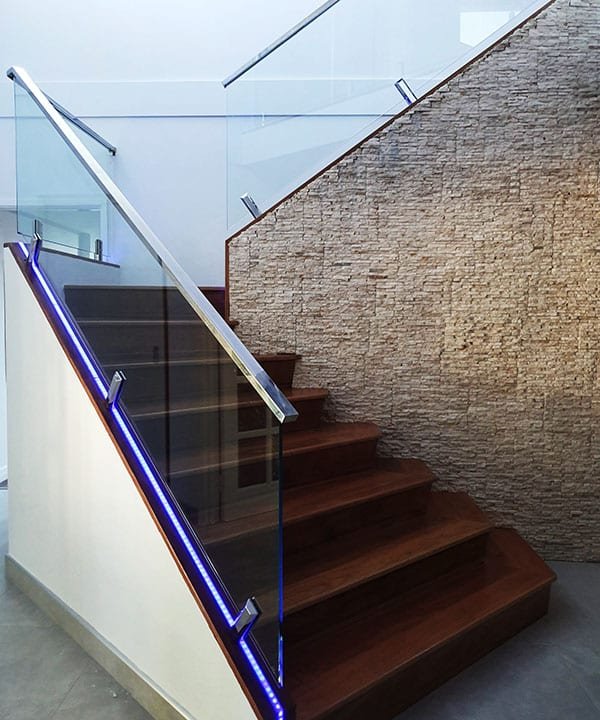 slide glass balustrade